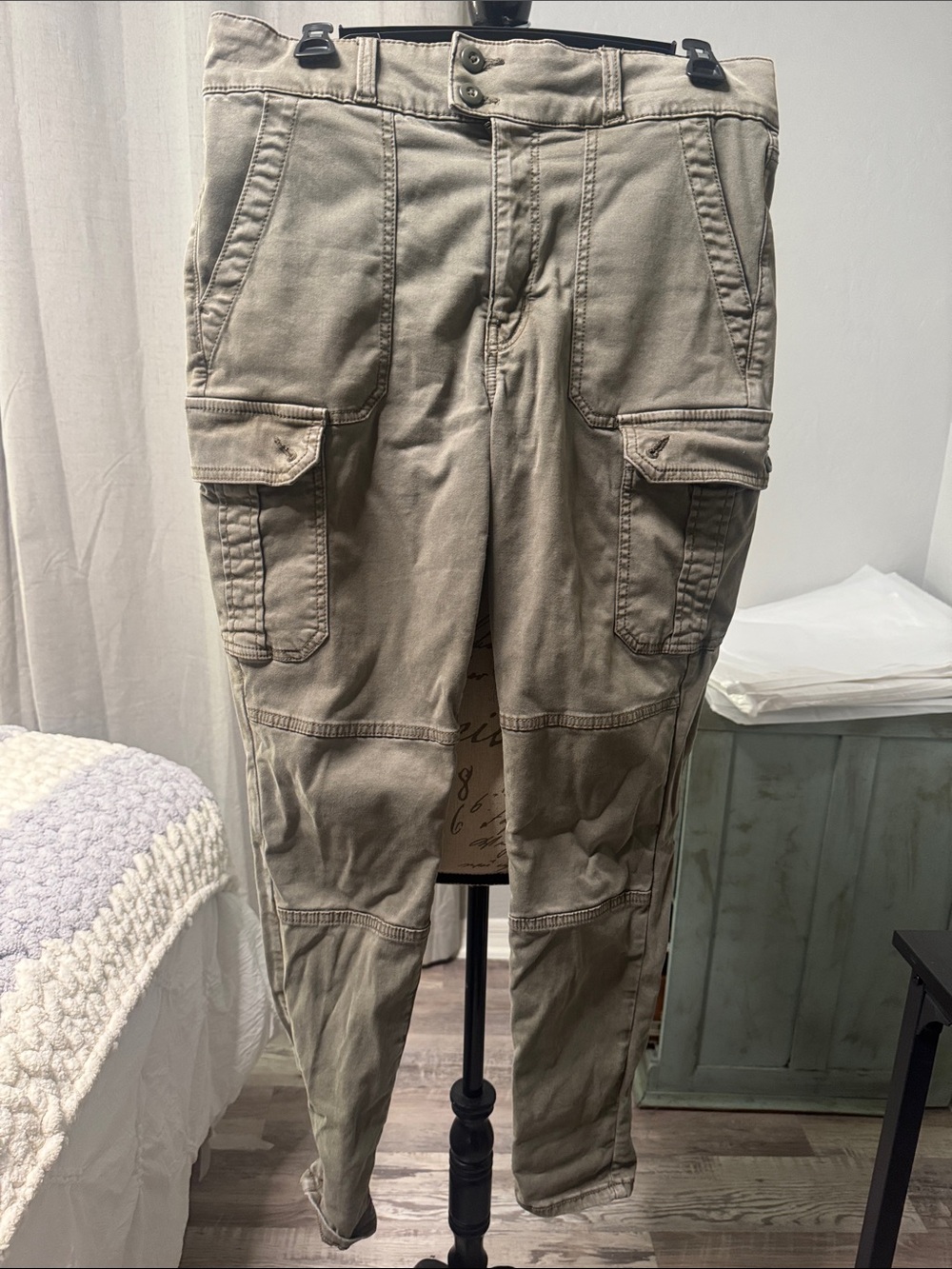 American Eagle Cargo Pants in Olive Green